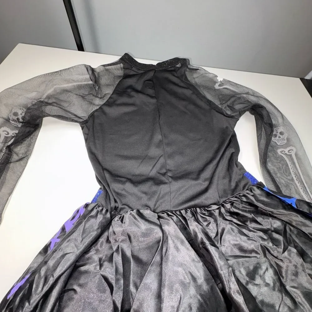 NWOT Girls XL Day Dead Costume Skeleton Dress